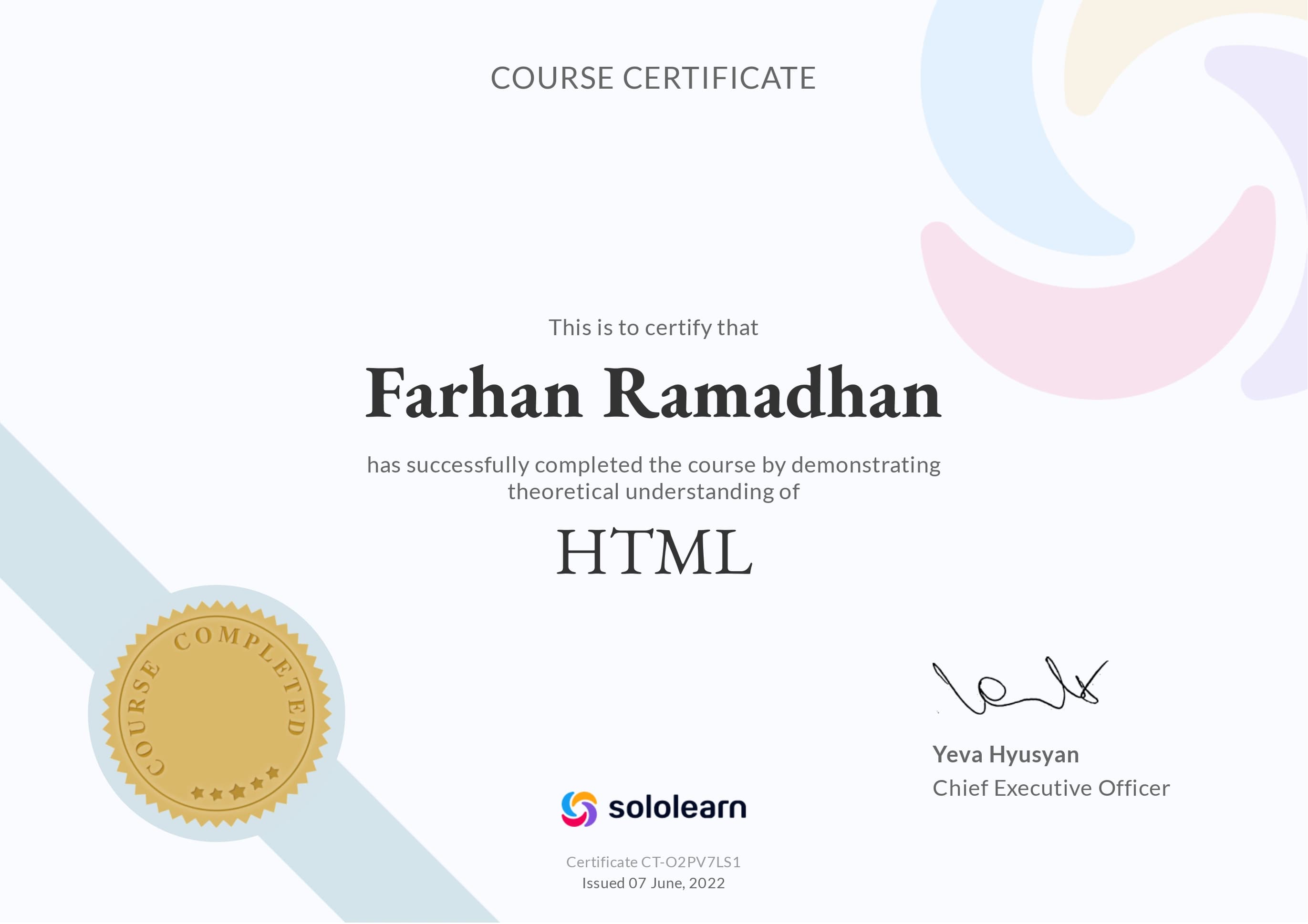 HTML Course Sololearn
